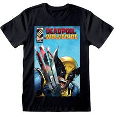 Heroes Inc Deadpool T-shirt Deadpool & Wolverine Wolverine Reflection till Herrer sort