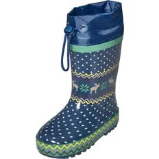 Niña Botas de agua Playshoes Norway Lined - Bleu
