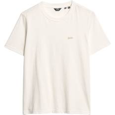 Superdry Women Tops Superdry Women's T-shirt Essential Logo Slub Blanc