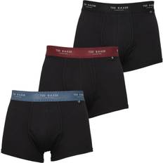 Ted Baker Mens Pack of Cotton Trunks in Black