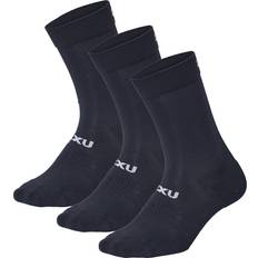 2XU Crew Socks 3 Pack - Black/White