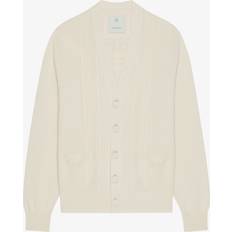 Beige Cardigans Givenchy Beige 4G Cable-Knit Cardigan 105-IVORY