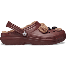 Crocs Toddler Classic Lined I Am Brown Bear Clog - Dark Clay