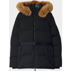 Burberry M Coats Burberry Short Nylon Puffer Coat Black