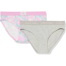 S Panties Children's Clothing Calvin Klein Girl's 2-pack Logo Bikini Briefs Heart Tie