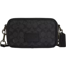 Coach Wyatt Crossbody Bag In Signature Canvas - Gunmetal/Charcoal/Black