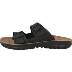 Birkenstock Skor Birkenstock herren pantolette bilbao obermaterial-birko-flor schwarz