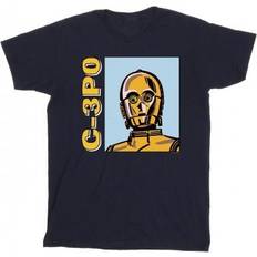 Star Wars Mens C3PO Line Art T-Shirt