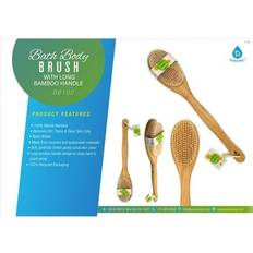 Toiletries Pursonic Bath Body Brush With Long Bamboo Handle
