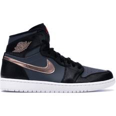 Bronze Chaussures de Basket Air Jordan 1 Retro High - Black Men's