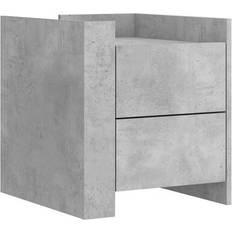 vidaXL 848286 Concrete Grey Table de chevet 45x50cm