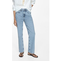 Mango Matilda Straight Leg Jeans - Light Blue