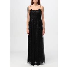 Paillettes - Vestito corto Vestiti Emporio Armani Abito Lungo In Tulle Con Ricamo Micro Paillettes - Black