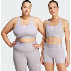 3XL Bras adidas Techfit Medium-Support Bra - Glory Grey