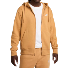 Men - Yellow Sweaters Nike Sportswear Club Fleece - Flax/White