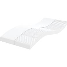 80cm Boxspring Matrassen vidaXL Schuimmatras 7 Zones Hardheid 20 ILD 80x210 cm Wit