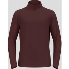 Hombre - Marrón Camisetas Térmicas Odlo Berra Half Zip Fleece Braun Mann