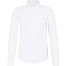 Herre - L Bluser Lindbergh Oxford Superflex Skjorte - Hvid