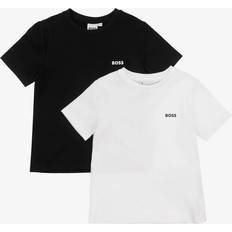 BOSS Kid's Logo T-shirt 2-pack - Black/White