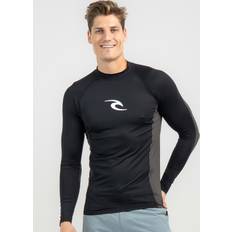 Rip Curl Water Sport Clothes Rip Curl Men's Waves Upf Perf Long Sleeve Rash in Black