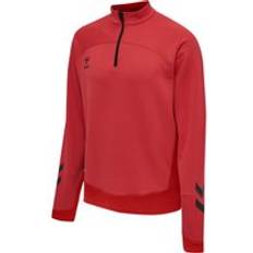 Jungen Tracksuits Hummel Kinder Half Zip Trainingsjacke - True Red