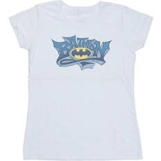 DC Comics Dame/Ladies Batman Graffiti Logo bomull T-skjorte