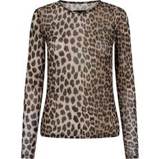 Mesh Bluser Forudbestilling Liberte Mesh-Ls-Tshirt Lux Leo