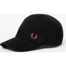 Fred Perry Caps Fred Perry Pique Classic Black/Whisky Brown Cap Schwarz 100% Baumwolle,Baumwolle