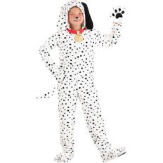 Boys - L Jumpsuits Children's Clothing Fun Costumes Plush Dalmatian Puppy Jumpsuit for Kids Black&#47 Red&#47 White