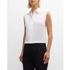White Drop Neck Shirt WHITE