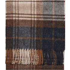 Beige Skjerf & Sjal Norse Projects Moon Merino Lambswool Checked Scarf Silkeskjerf hos Magasin