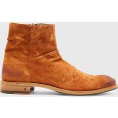 John Varvatos Camel Morrison Suede Boots ORANGE