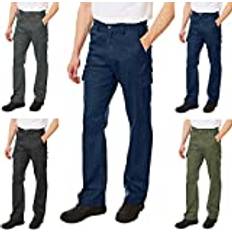 Men's Classic Multi Pocket Cargo Work Trouser Safety Pant - Navy