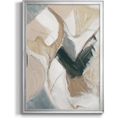 Marble Wall Decorations Marble Lines II Premium Print 24.5 H x 18.5 W x 1.0 D in Paper in Silver Framed Art