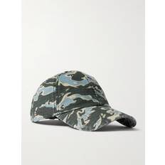 Acne Studios Caps Acne Studios Carliy Logo-Embroidered Camouflage-Print Cotton-Ripstop Baseball Cap Men Green