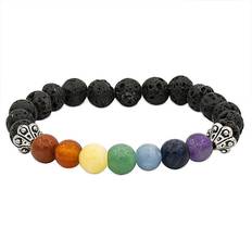 Bracelet Chakra Lava Rock Elastic 0.8