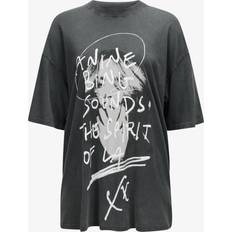 Anine Bing Men T-shirts Anine Bing Women's Kent T-shirt Washed Black