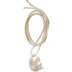 Anni Lu Necklaces Anni Lu Shell On String Pendant Necklace, 59.05 White (OS)