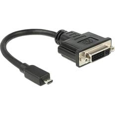 DeLock HDMI Micro-D - DVI-D Adapter M-F 0.2m