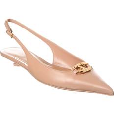 Valentino Heels & Pumps Valentino Valentino Vlogo Signature Leather Slingback Pump