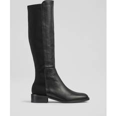 LK Bennett Boots LK Bennett Tallis Leather Knee Boot - Black
