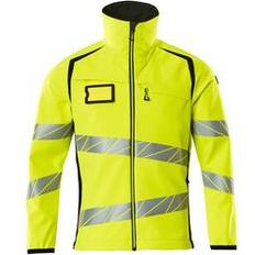 Stretch Work Jackets Mascot Accelerate Safe Softshell Jacket (Hi-Vis Yellow/black) (Medium) One