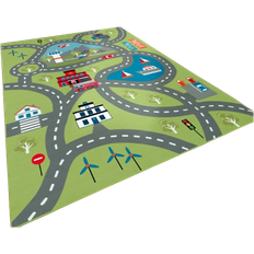 Paco Home Children's Play Rug with Street Motif 200x200cm