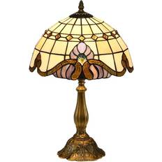 Homcom Antique Decorative Multi-Coloured Table Lamp 48cm