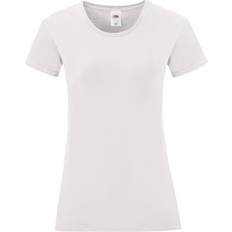 Clothing Fruit of the Loom Womens Iconic T-Shirt - White