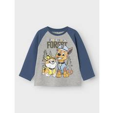 Gråa T-shirts Barnkläder Name It NmmSente Pawpatrol LS Nreg Top - Grey