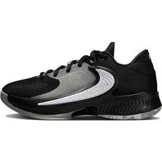 Guld Basketballsko Nike Zoom Freak 4 Zeus - Black/White/Light Smoke Gray/University Blue