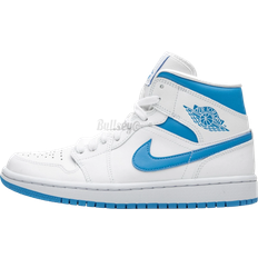 Sportssko Jordan Air Mid "UNC" sneakers women Leather/Polyester/Rubber White