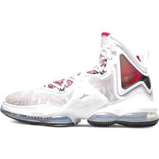 Nike LeBron 19 Sketch Mens Shoes - White/University Red/Black