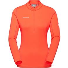 Dame - Orange - Træningstøj Sweatere Mammut Women's Aenergy Midlayer Half Zip Pull - Rød